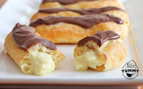 Заварное тесто - эклеры. 09