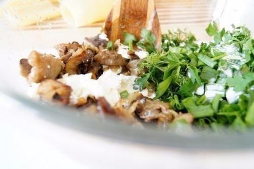 Паста с грибами и брынзой. 02