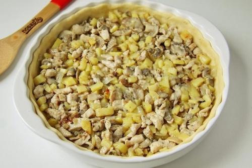 Пирог с картошкой, грибами и курицей. 03 Пирог с картошкой, грибами и курицей. 03