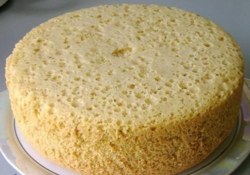 Высокий, нежный бисквит для торта (без духовки). 02
