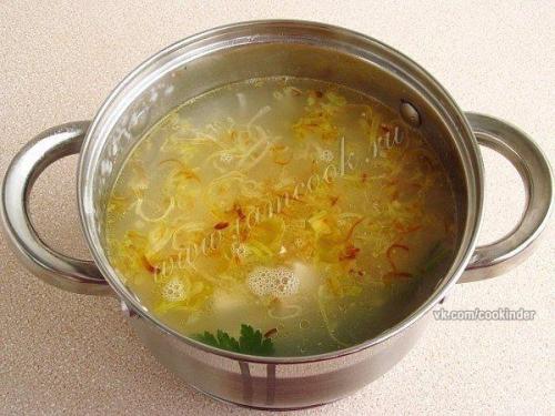 Английский куриный суп с сыром. 07