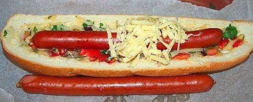 Хот-дог Каноэ. Ингредиенты: 02 Хот-дог Каноэ. Ингредиенты: 02