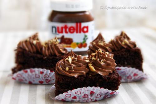 Шоколадное пирожное Nutella. 07