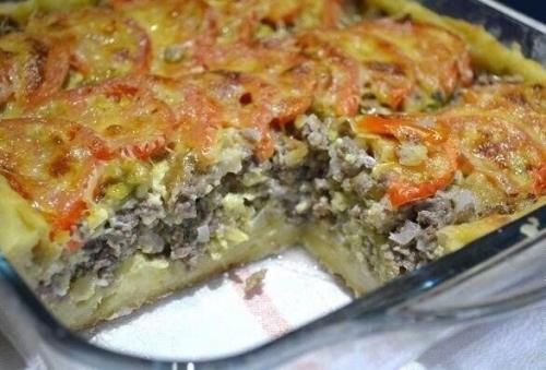 Открытый мясной пирог. 05