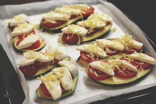 Баклажаны под помидорами с сыром. 05