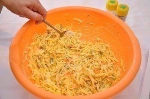 Картофельная запеканка с мясными шариками. 05