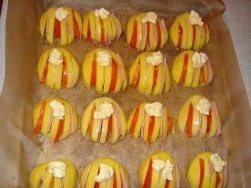 Картофельные ракушки.  Ингредиенты: 03