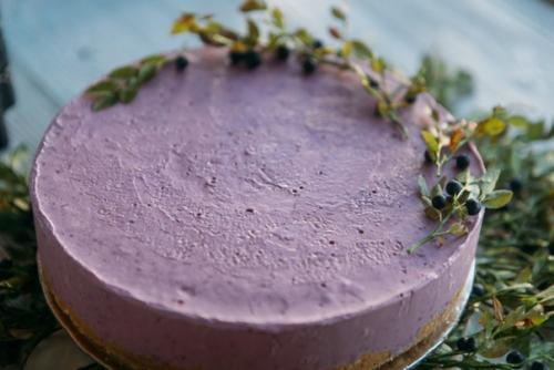 Черничный чизкейк без выпечки. 05