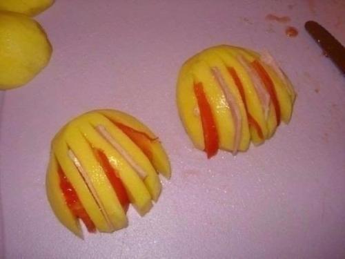 Картофельные ракушки.  Ингредиенты: 02