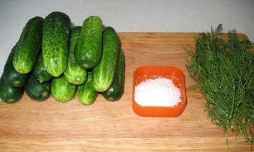 Малосольные огурчики без рассола.