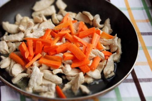 Соте с курицей и грибами (турецкая кухня). 01