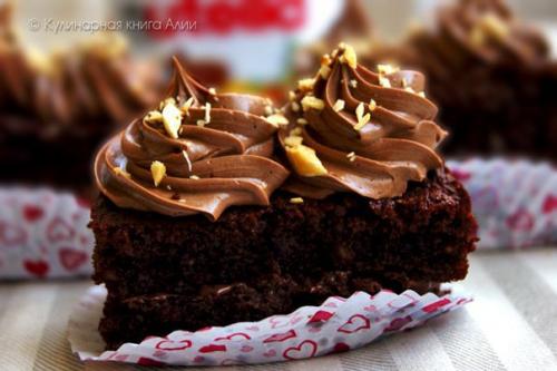 Шоколадное пирожное Nutella. 09