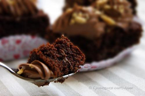 Шоколадное пирожное Nutella. 08