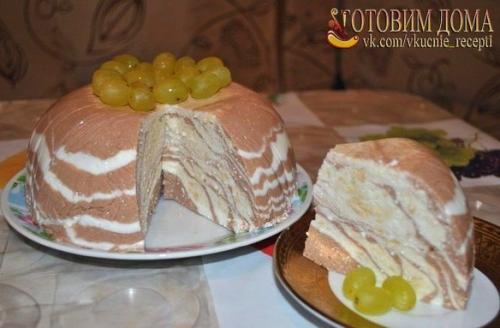 Мраморное суфле. Ингредиенты: