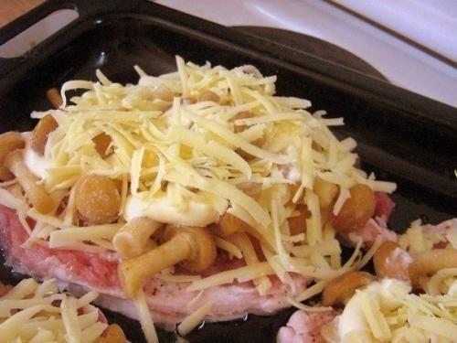 Мясо в духовке с грибами. 04 Мясо в духовке с грибами. 04