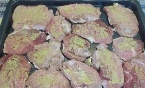 Французские отбивные.  Ингредиенты: 01