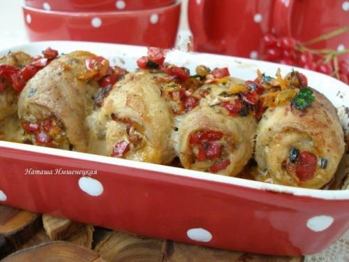 Рулетики из свинины с начинкой. Рулетики из свинины с начинкой.