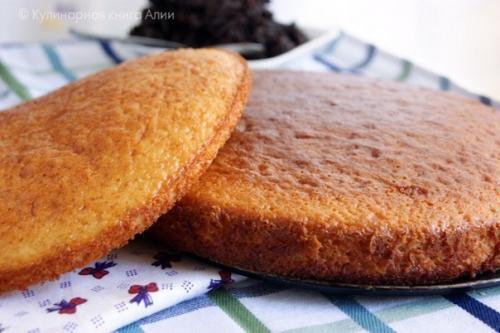 Медовик на кефире. 01