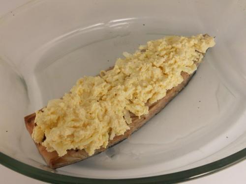 Запеченная скумбрия с сыром. 02