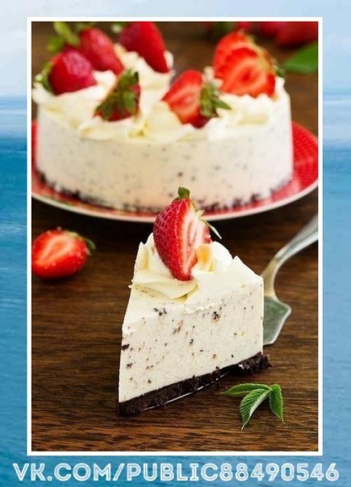 Вкуснятина!  Творожный чизкейк без выпечки с печеньем орео. 01