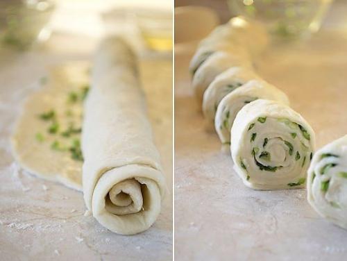 Китайские лепешки с зеленым луком. 06