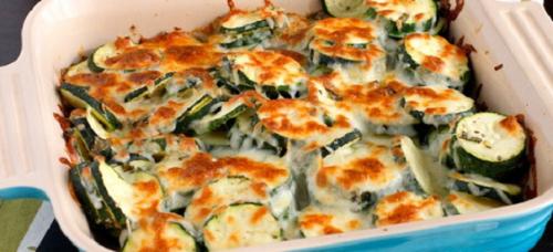 Запеканка из кабачков с мясом.