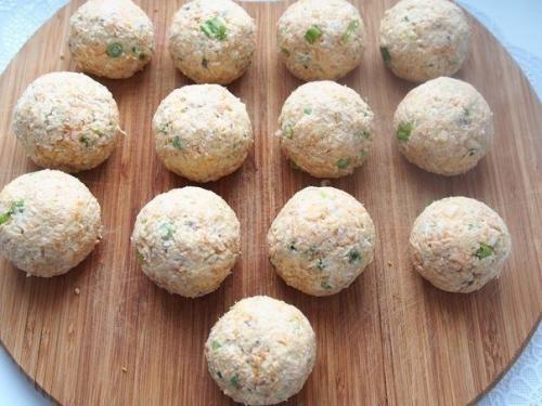 Салатные шарики А-ля Мимоза. 06