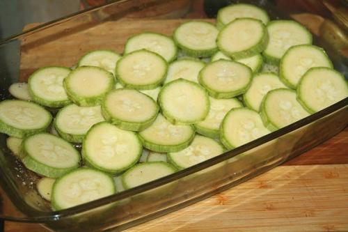 Картофель с беконом и кабачками. 01