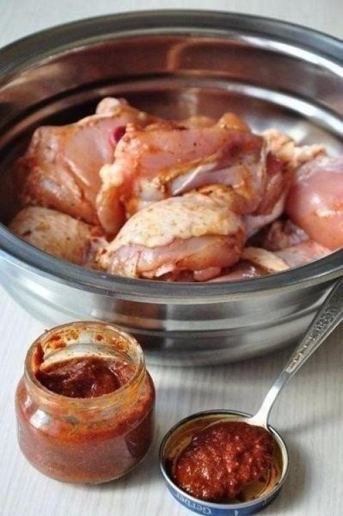 Острая курица в сливочном соусе. 01