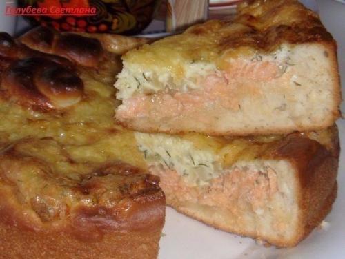 Пирог Рыбка в Сырном Соусе.