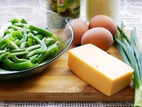 Салат из стручковой фасоли. 01