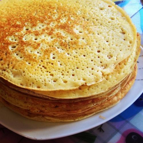 Заварные блинчики на кефире Вологодское Кружево.