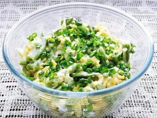 Салат из стручковой фасоли. 07