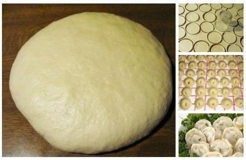 Супер тесто на пельмени и вареники.