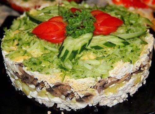 Аппетитные салаты на праздничный стол. 04