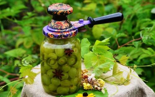 Острый маринованный виноград.
