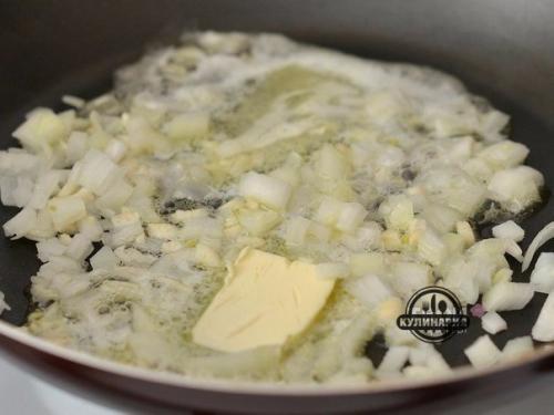 Паста с креветками в чесночно - сливочном соусе. 01