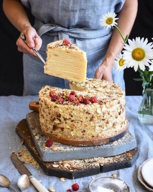 Творожный Наполеон. Ингредиенты на форму 20, 5 см: 01