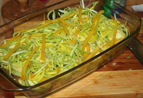 Картофель с беконом и кабачками. 02