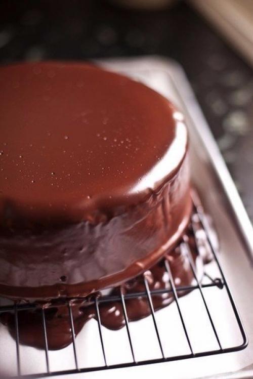 Двухслойный чизкейк в шоколадной глазури. 02