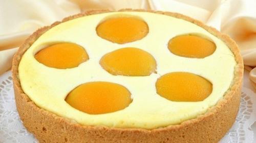 Обалденный творожный пирог с персиками.