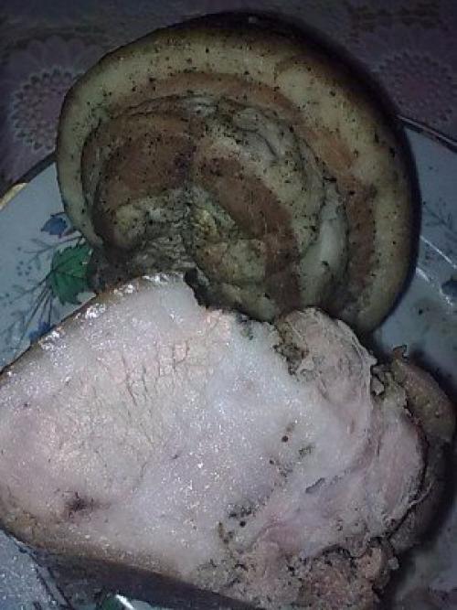 Сало (очень вкусный рулет). 04 Сало (очень вкусный рулет). 04