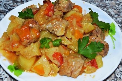 Домашнее жаркое.  Пальчики оближешь. 03