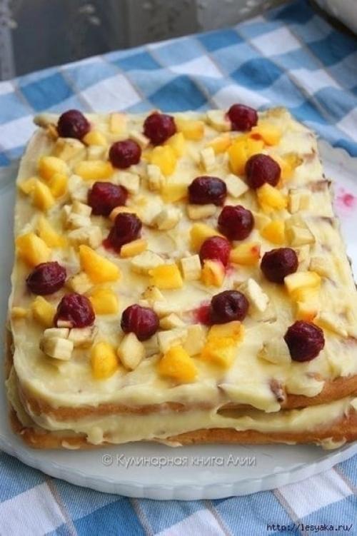 Оригинальный и вкусный летний торт Тропиканка. 02