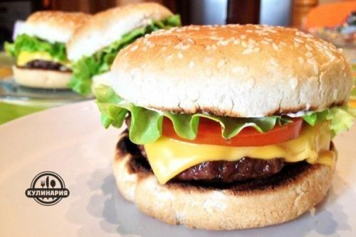 Классический чизбергер.  Ингредиенты: 06