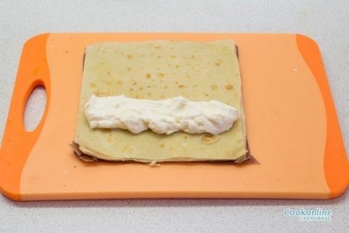 Сладкие роллы из блинов. 04