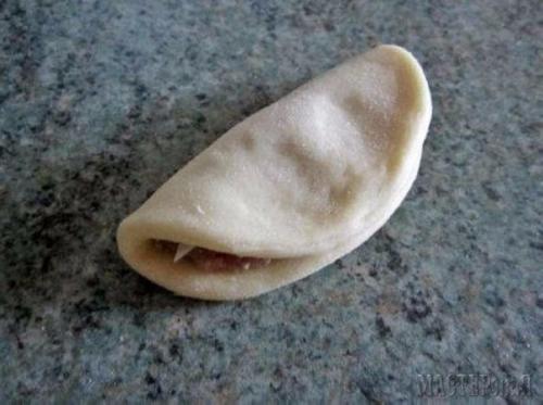 Мясной пирог Хризантема. 02