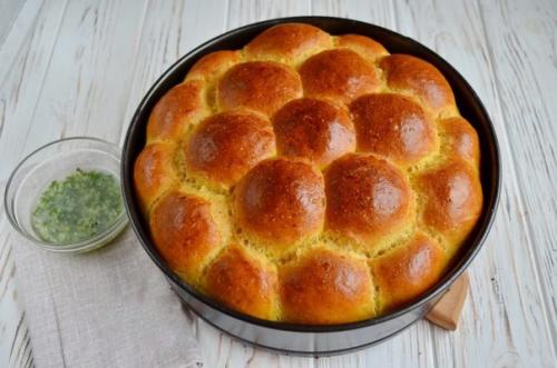 Тыквенные булочки.  Себе рецепт сохрани? 05