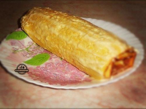 Банановый рулет.  Ингредиенты: 05