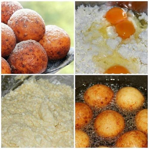 Шарики их творога.